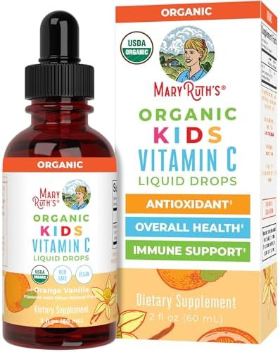MaryRuth Organics USDA Kids Vitamin C Drops | Vegan Immune Support Supplement for Ages 4-13 | Imm... | Amazon (US)