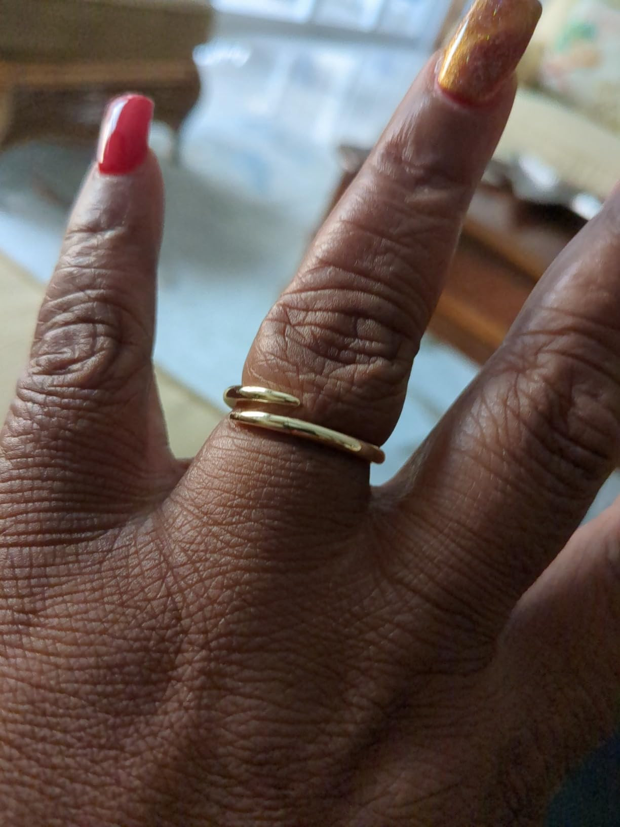 PAVOI 14K Gold Plated Open Twist Eternity Band for Women | Amazon (US)