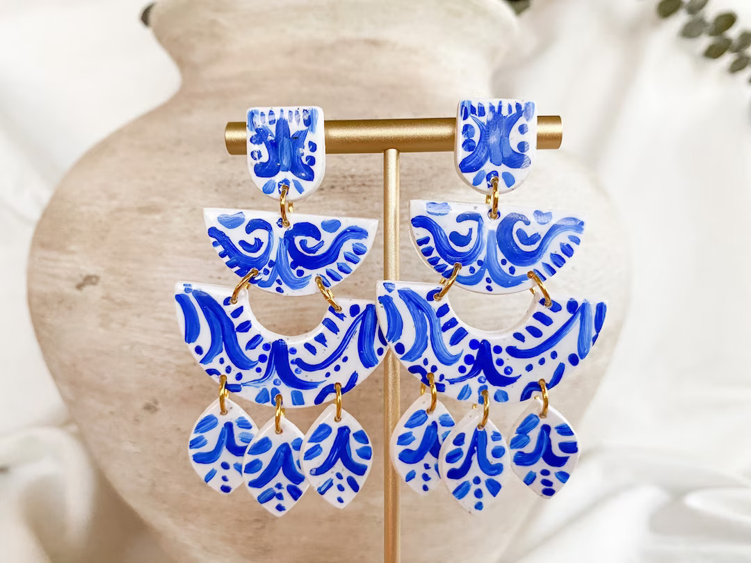 SANTORINI | Mediterranean | Mamma Mia Vibe | Greece Inspired | Vacation Wear | Blue and White | C... | Etsy (US)