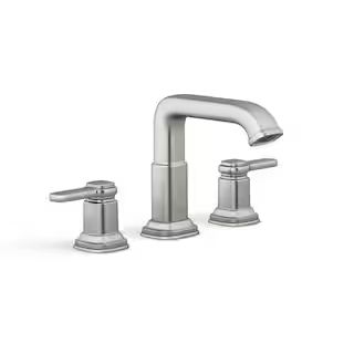 Numista 8 in. Widespread Double Handle Bathroom Faucet in Vibrant Brushed Nickel | The Home Depot