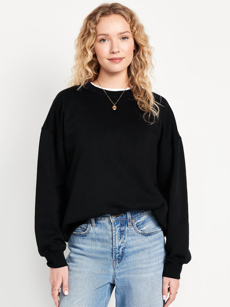 Chandail long surdimensionné en coton ouaté PurConfort | Old Navy (CA)