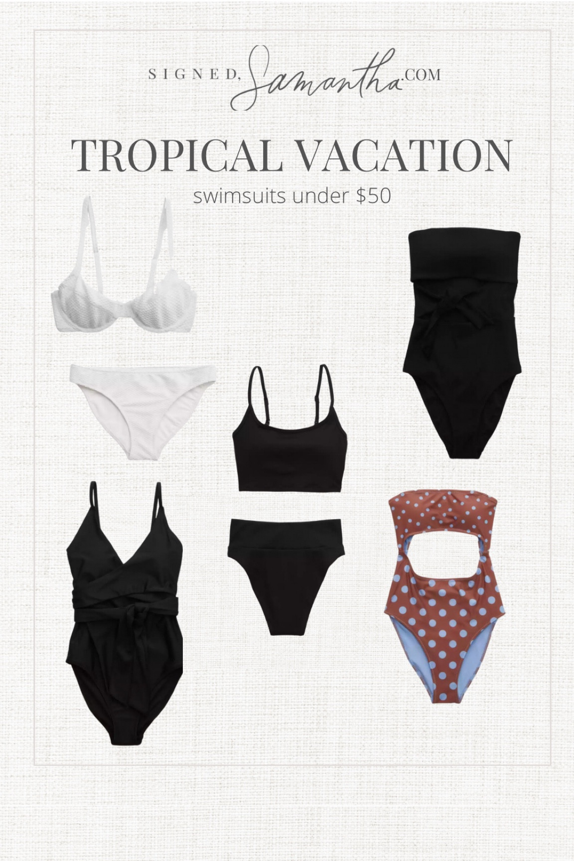 Swimsuits under $50. Two piece swim suit. One piece swim suit. Polka dot swim. Aerie finds. Affordable swimwear  

#LTKunder50 #LTKtravel #LTKFind