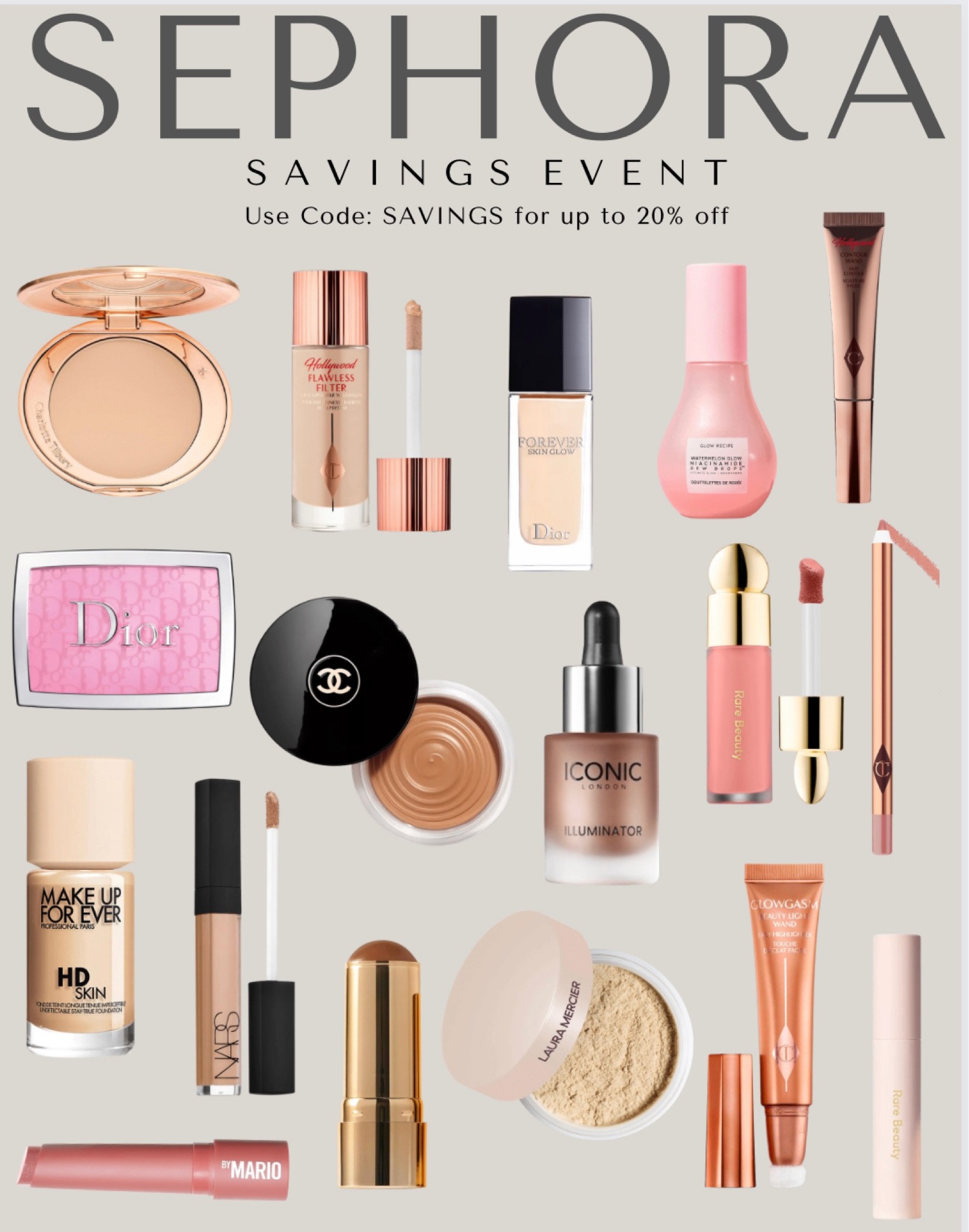 Sephora savings event starts NOW! Up to 20% off. Use code: SAVINGS 
Makeup favorites
Makeup must haves
Makeup sale
Holiday gifts
Beauty favorites
Blush
Concealer 
Liquid blush
Bronzer
Glass skin
Dewy skin 

#LTKHoliday #LTKbeauty #LTKsalealert