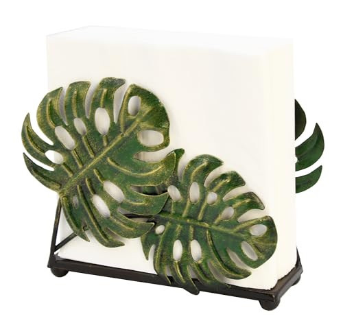 Modern Metal Leaves Design Napkin Holder for Dining Table, Upright Napkin Storage for Kitchen & Countertop, Stylish Paper Towel Dispenser Organizer & Letter Holder, Document File Storage | Amazon (US)