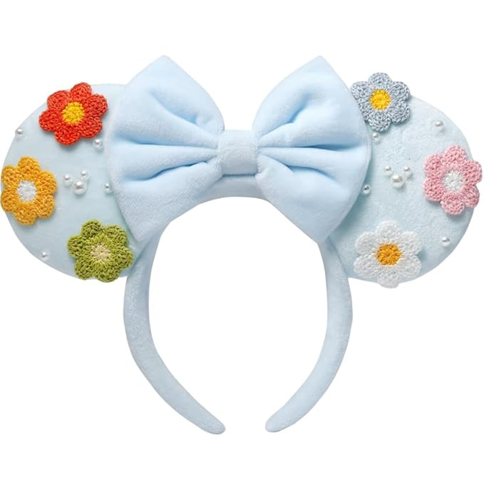 Mouse Ears Headband, Mouse Ears for Women Girls with Pearl, Park Ears for Trips Birthday Decorati... | Amazon (US)