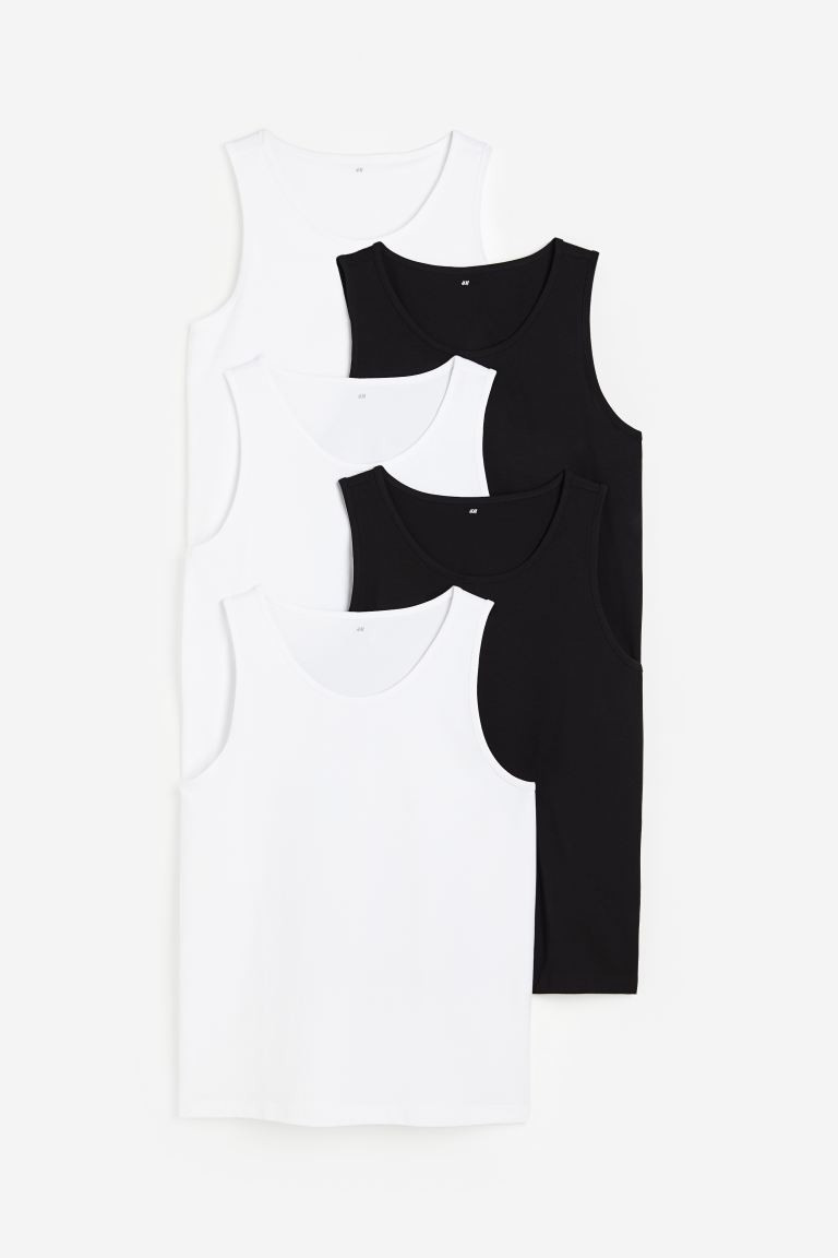 5-pack Regular Fit Tank Tops | H&M (US + CA)