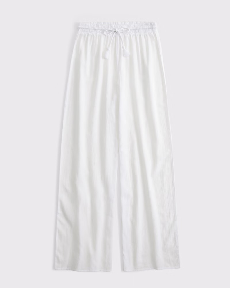 Abercrombie & Fitch Women's Beach Coverup Pant in White - Size XS | Abercrombie & Fitch (US)