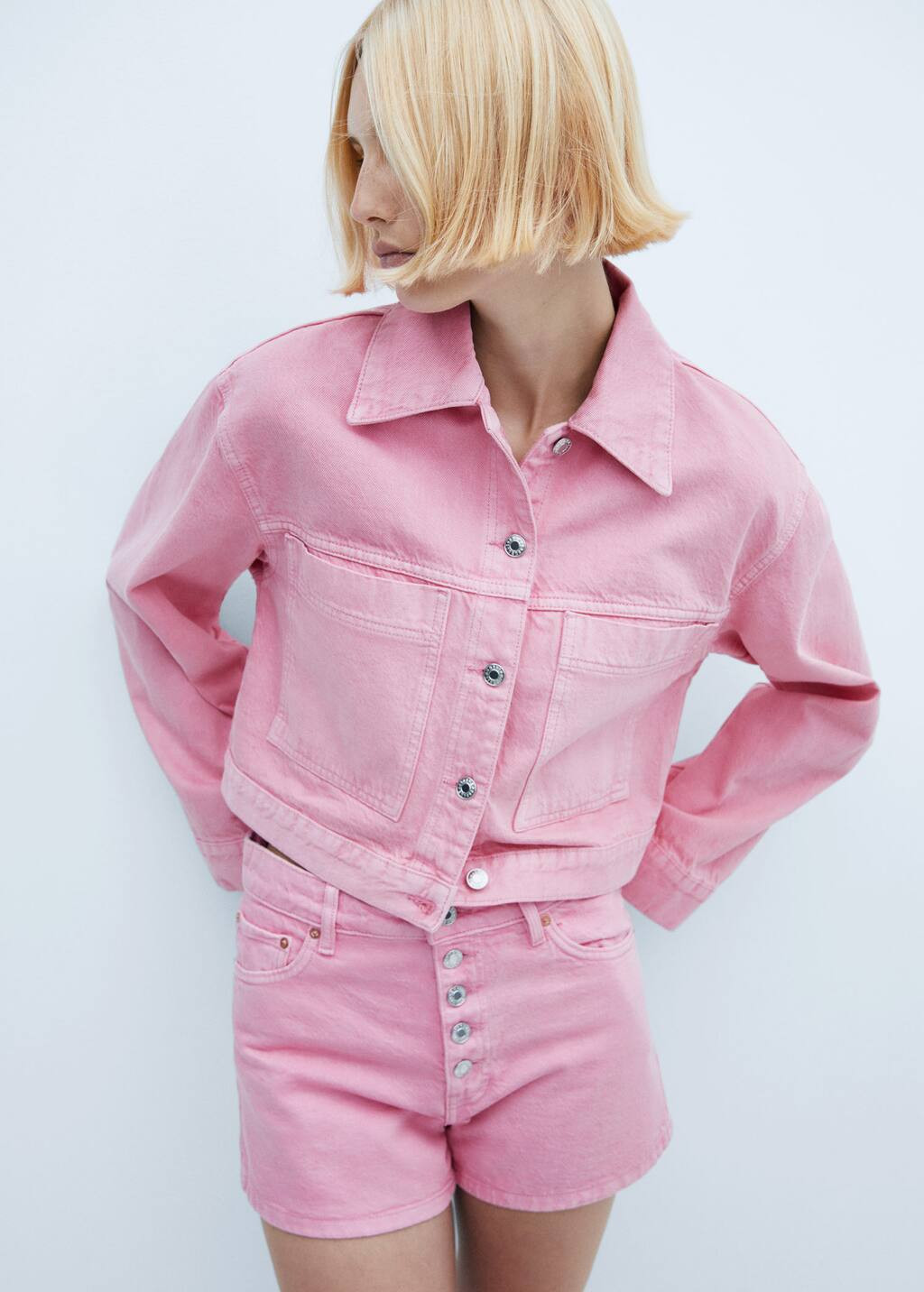 Pocketed denim jacket -  Women | Mango United Kingdom | MANGO (UK)