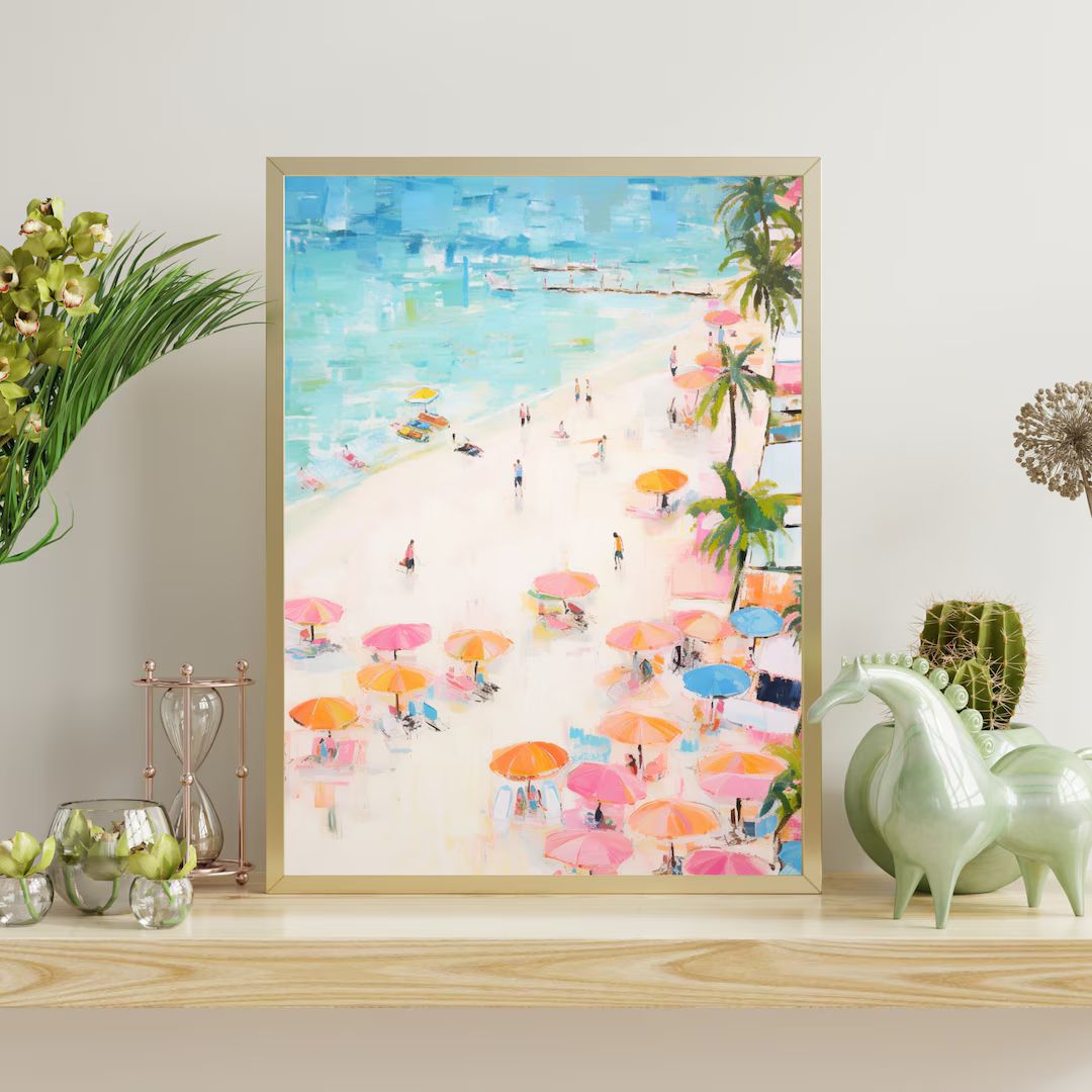 Sunny Day on a Beach Paint by Numbers Acrylic Paint by - Etsy | Etsy (US)