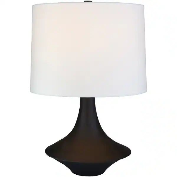 Almeria Table Lamp with Matte Resin Base - Black | Bed Bath & Beyond