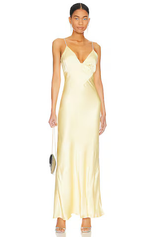 Bardot Capri Diamonte Slip Dress in Canary Yellow from Revolve.com | Revolve Clothing (Global)