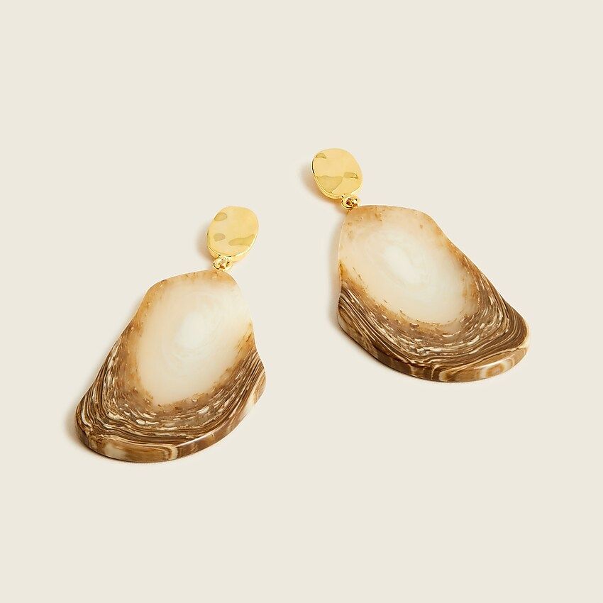 Made-in-Italy resin oblong drop earrings | J.Crew US