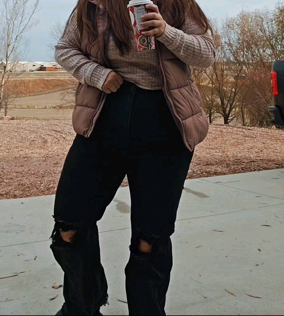 These jeans are hella comfy. Stretchy yet gives you shape. I'm wearing a size 1XL but could've sized down. Vest is from Old Navy and Long sleeve tee. Wearing XL in both. 

#LTKHoliday #LTKGiftGuide #LTKFindsUnder100