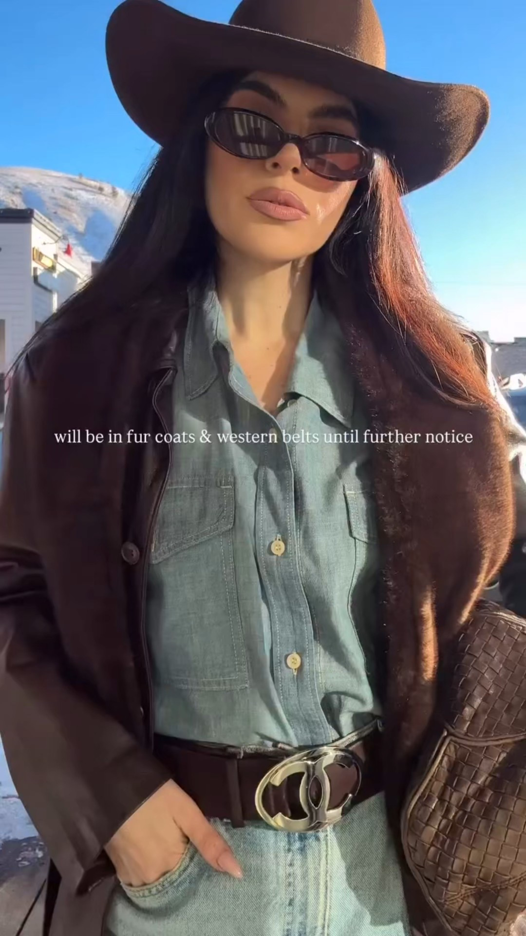 The obsession with fur & western inspired belts continues 🤠

denim on denim, western style, Jackson hole, the real real finds, winter outfit, fur coats

#LTKTravel #LTKootd #LTKgrwm