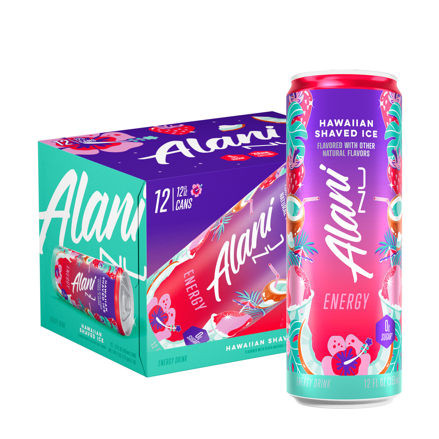 Energy Drink - Hawaiian Shaved Ice - 12oz. (12 Cans) | GNC