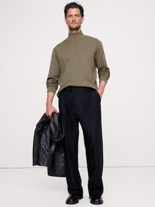 Silky-Cotton Turtleneck T-ShirtShop This LookSilky-Cotton Turtleneck T-Shirt$70.00 $54.99Image of... | Banana Republic (US)