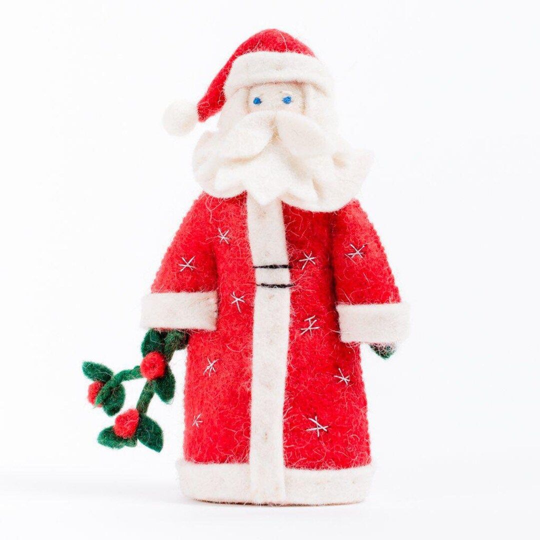 Felt Santa Ornament, Father Christmas, Felt Christmas Ornament | Etsy (US)