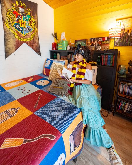 Loved our whimisical stay at this Harry Potter themed Airbnb in Buda, TX, wearing my white off-shoulder crop top paired with turquoise tiered boho maxi skirt and Seychelles shoes

- spring outfit, spring dress, layered long skirt, floral head scarf bandana, Walmart finds, party outfit, date outfit, summer outfit, concert outfit, cowgirl outfit, travel outfit, vacation outfit 

#LTKShoeCrush #LTKFindsUnder50 #LTKFindsUnder100 #LTKTravel #LTKGiftGuide