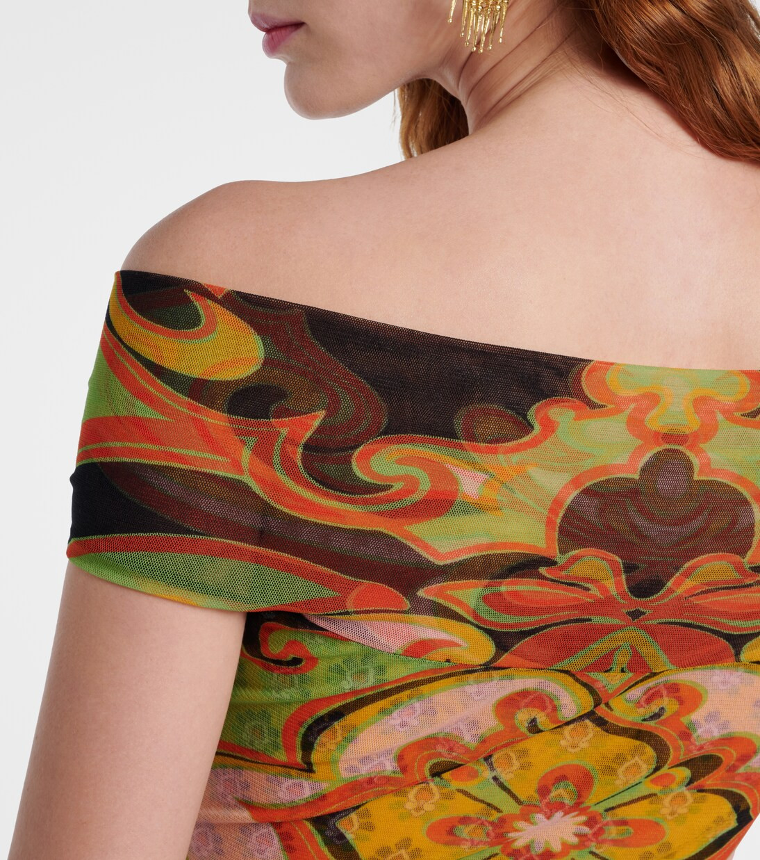 Printed off-shoulder bodysuit | Mytheresa (US/CA)