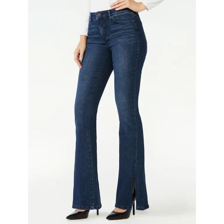 Sofia Jeans By Sofia Vergara Women's Melisa Flare with Twist Seam & Split Hem | Walmart (US)