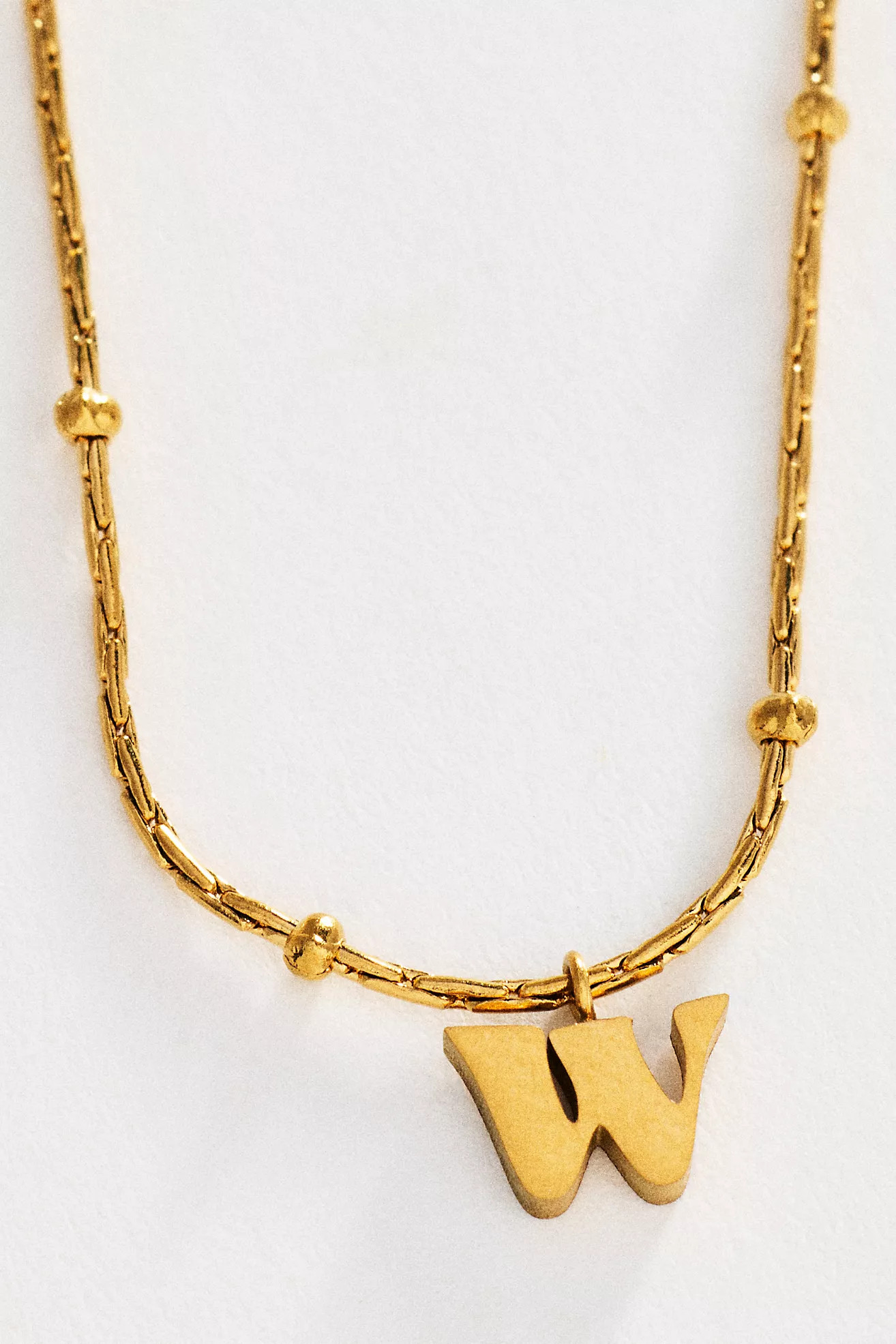 Water-Resistant Monogram Necklace | Anthropologie (US)