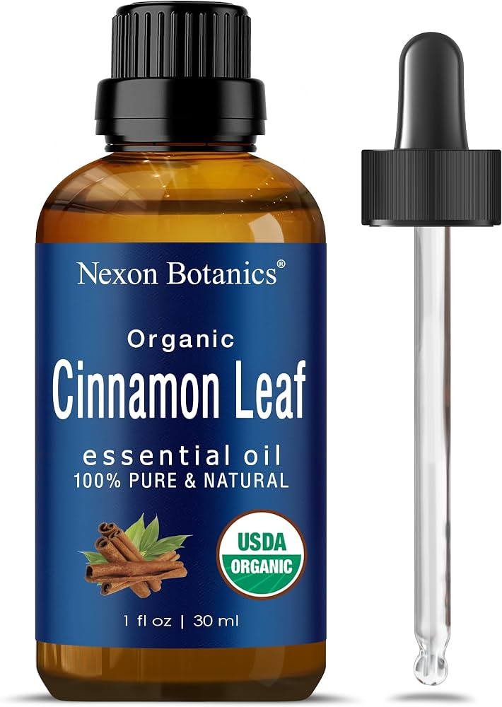 Organic Cinnamon Essential Oil 30 ml - Cinnamon Oil for Diffuser, Aromatherapy - Cinnamon Leaf Oi... | Amazon (US)