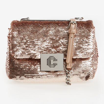 Blush Sequinned Brooklyn Cross Body Bag | TK Maxx