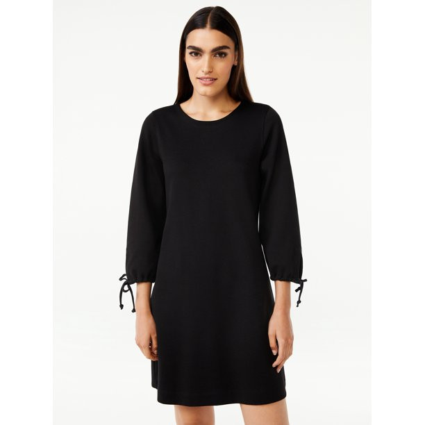 Free Assembly Women's Tie Sleeve Mini Dress - Walmart.com | Walmart (US)