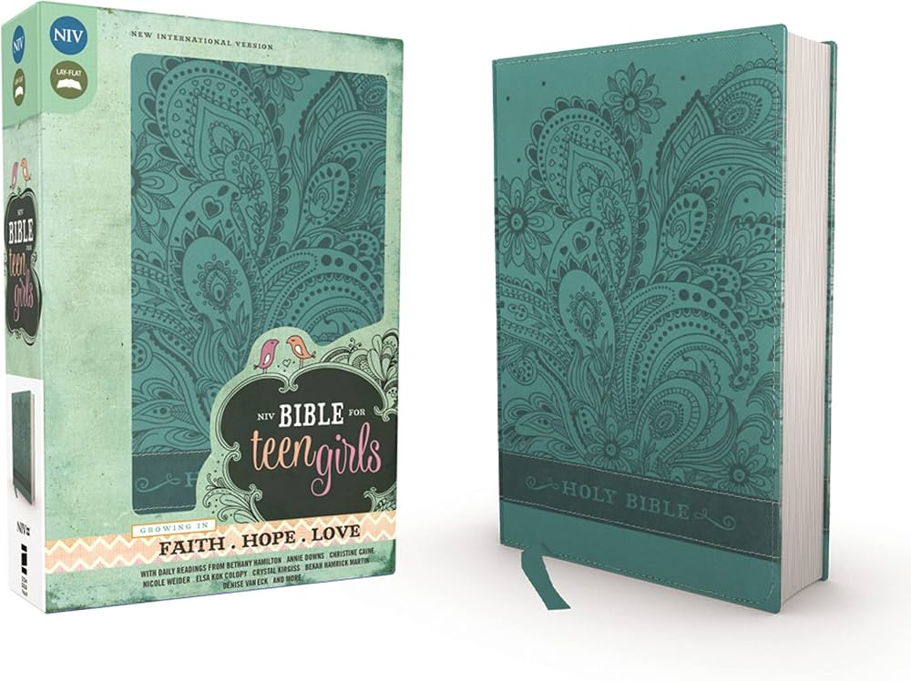 NIV, Bible for Teen Girls, Leathersoft, Blue: Growing in Faith, Hope, and Love | Amazon (US)