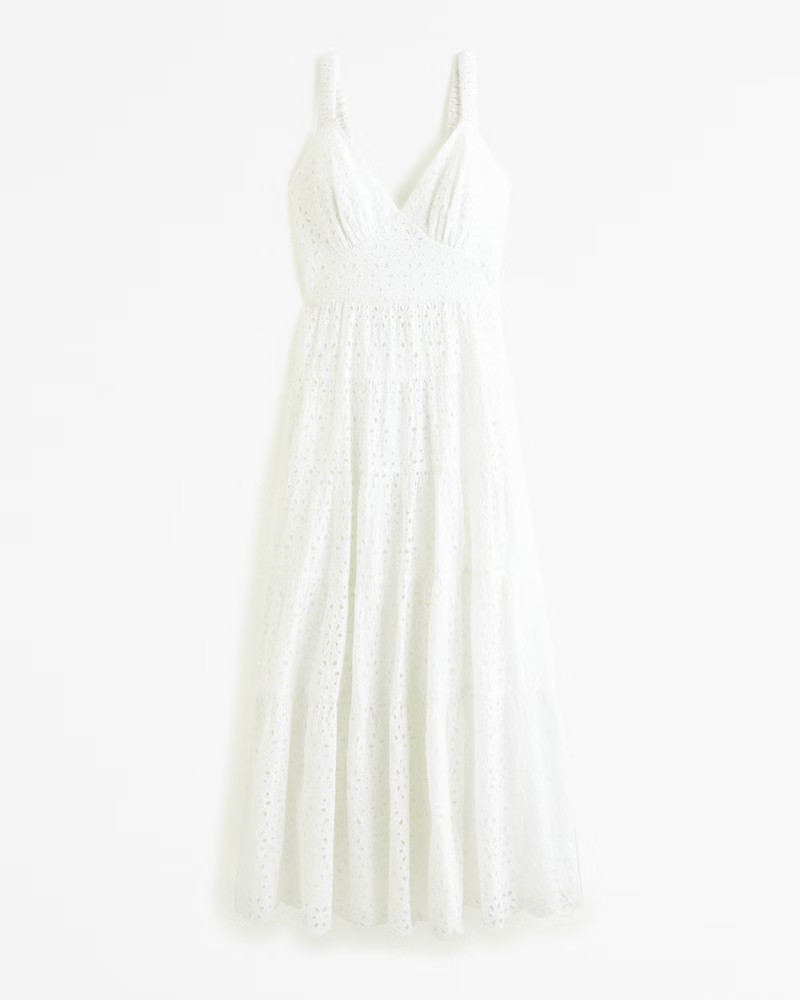 Eyelet Maxi Dress | Abercrombie & Fitch (US)