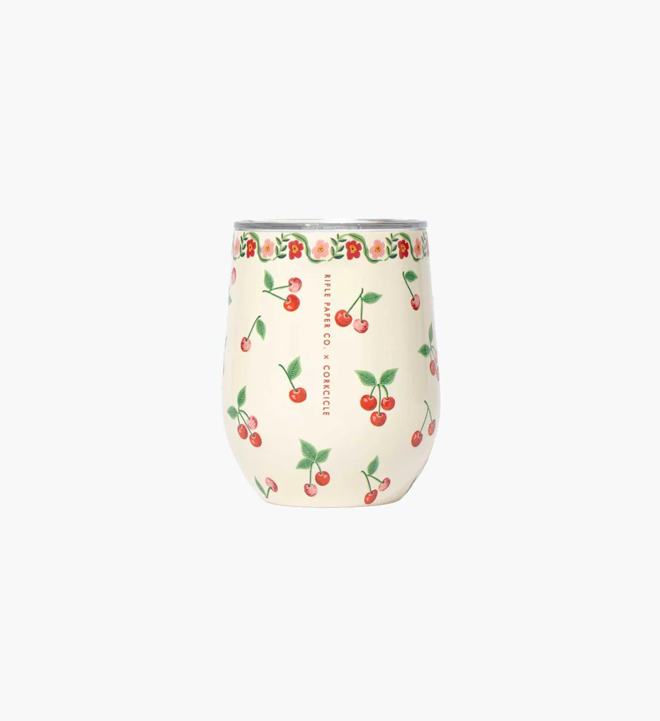 Stemless Wine Cup - Cherries | Rifle Paper Co.