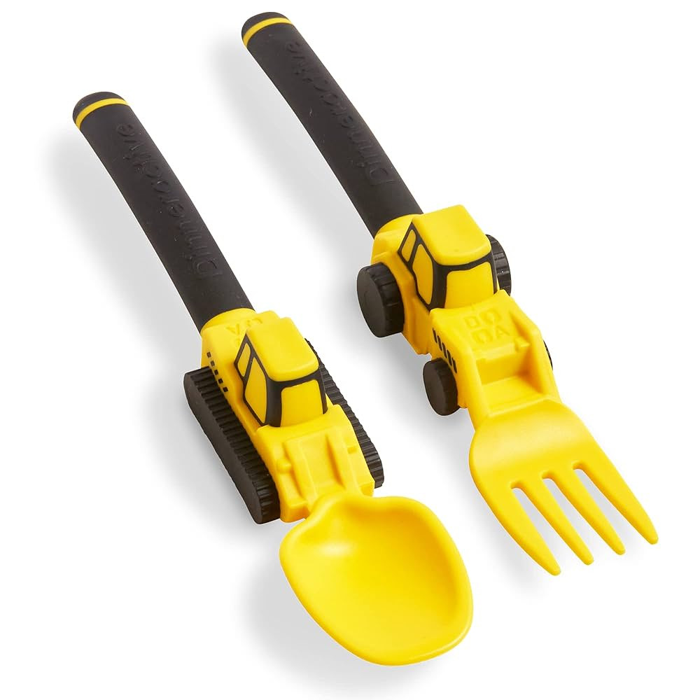 Dinneractive Utensil Set for Kids – Construction Themed Fork and Spoon for Toddlers and Young C... | Amazon (CA)