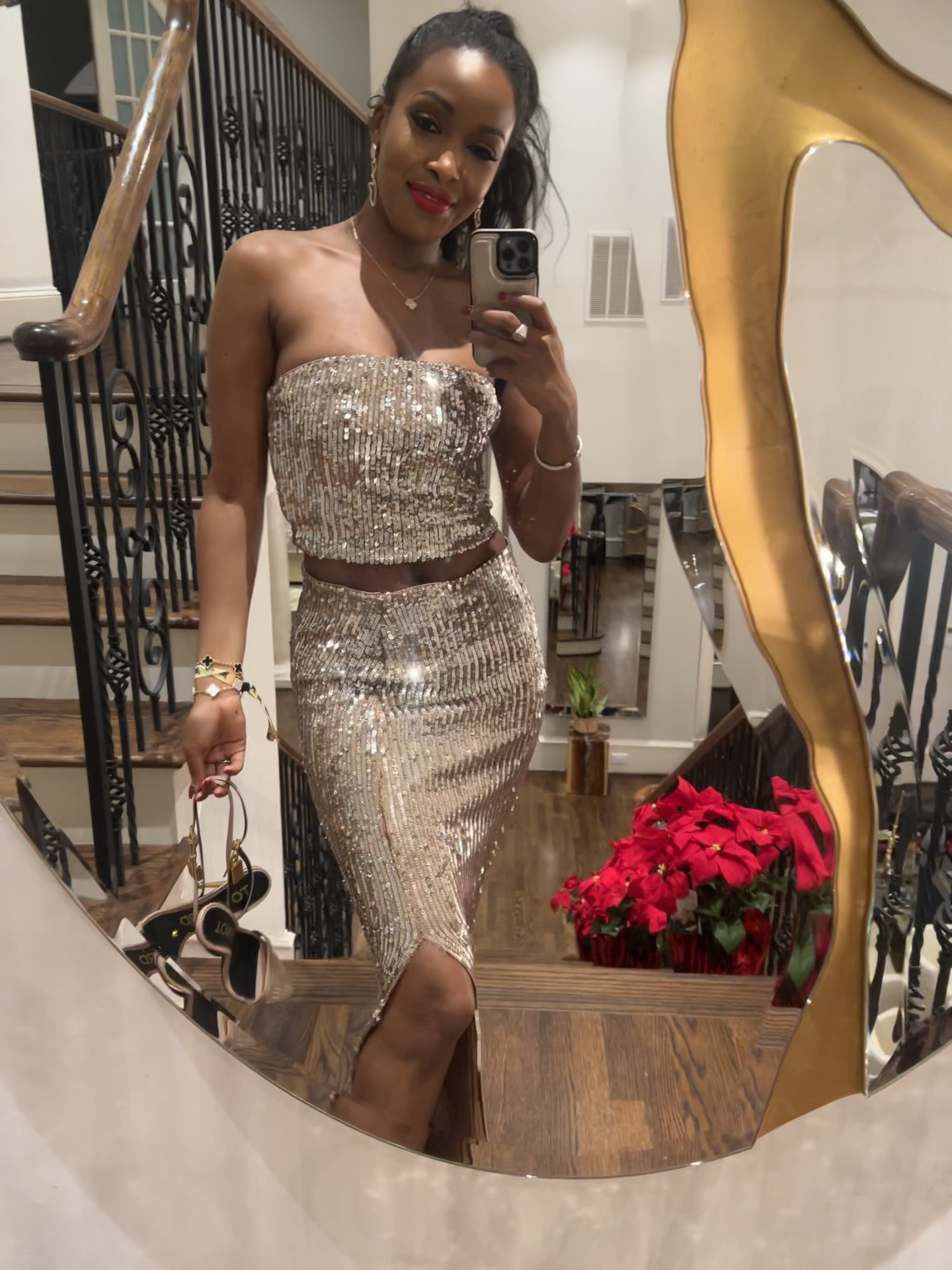 STUNNING gold shimmer HOLIDAY PARTY OR NEW YEARS EVE OUTFIT! 
Two piece holiday dress! I paired it with #TomFord buckle heels!

I ordered small but totally could have done an XS!!

Follow my shop @Curate_with_Canicka on the @shop.LTK app to shop this post and get my exclusive app-only content!

#liketkit #LTKfindsunder100 #LTKHoliday #LTKSeasonal
@shop.ltk
https://liketk.it/4q8Eo

#LTKHoliday #LTKSeasonal #LTKfindsunder50