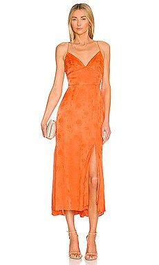 SAU LEE Francessca Dress in Orange from Revolve.com | Revolve Clothing (Global)