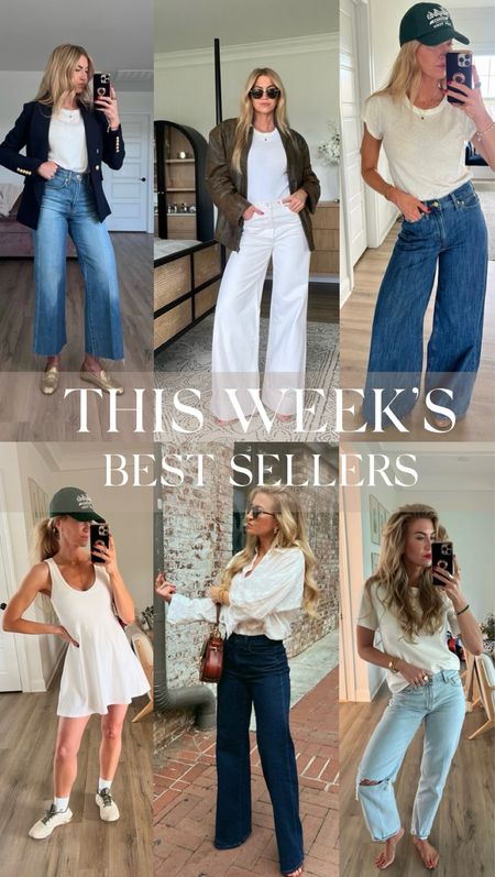This week’s best sellers! Jeans + white tee + workout dress. 

#LTKSeasonal #LTKBeauty #LTKStyleTip