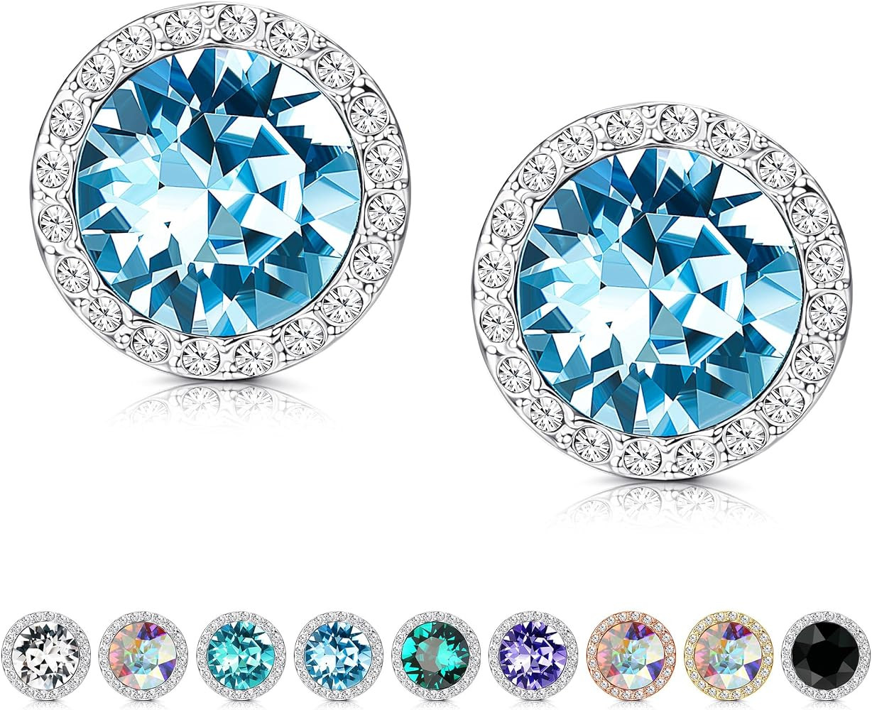 MILACOLATO Rhinestone Dance Competition Stud Earrings for Women     Hypoallergenic Sterling Silve... | Amazon (US)