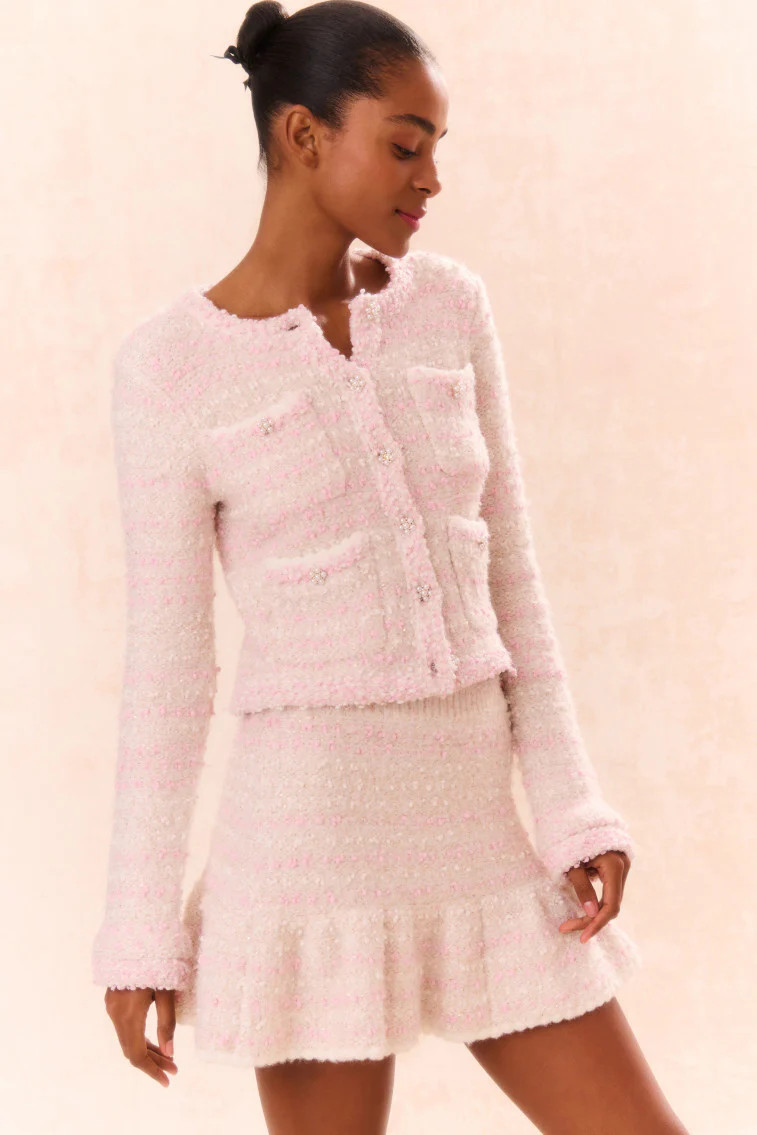 Velman Knit Mini Skirt | LoveShackFancy