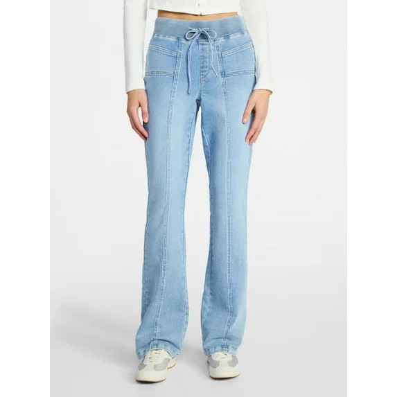 No Boundaries Seam Front Bootcut Pants, 31.5'' Inseam, Women's XXS-XXL | Walmart (US)