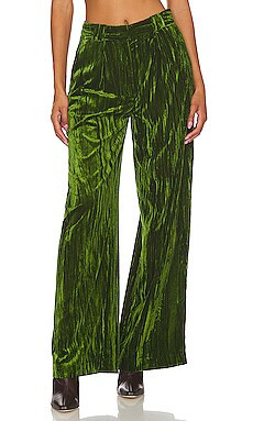 Crinkled Velvet Pleated Trousers
                    
                    NBD | Revolve Clothing (Global)
