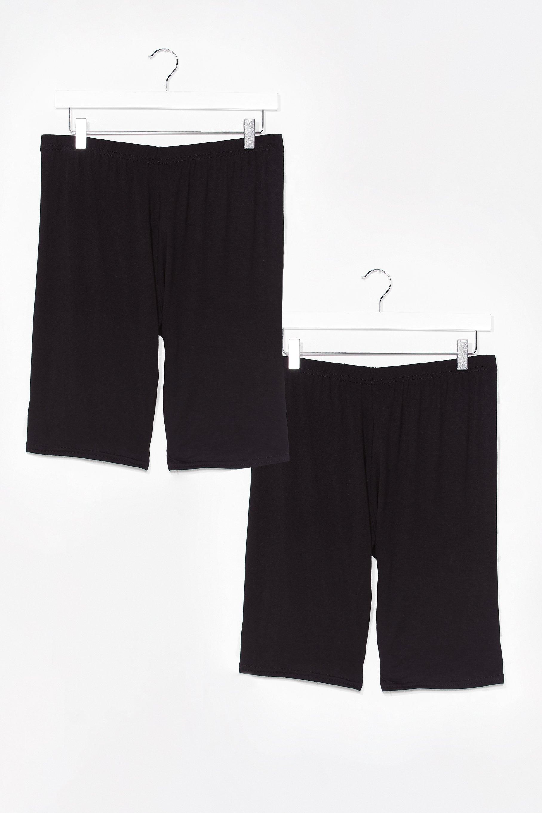 Womens Call On Me 2-Pc Biker Shorts Set - Black | NastyGal (US & CA)