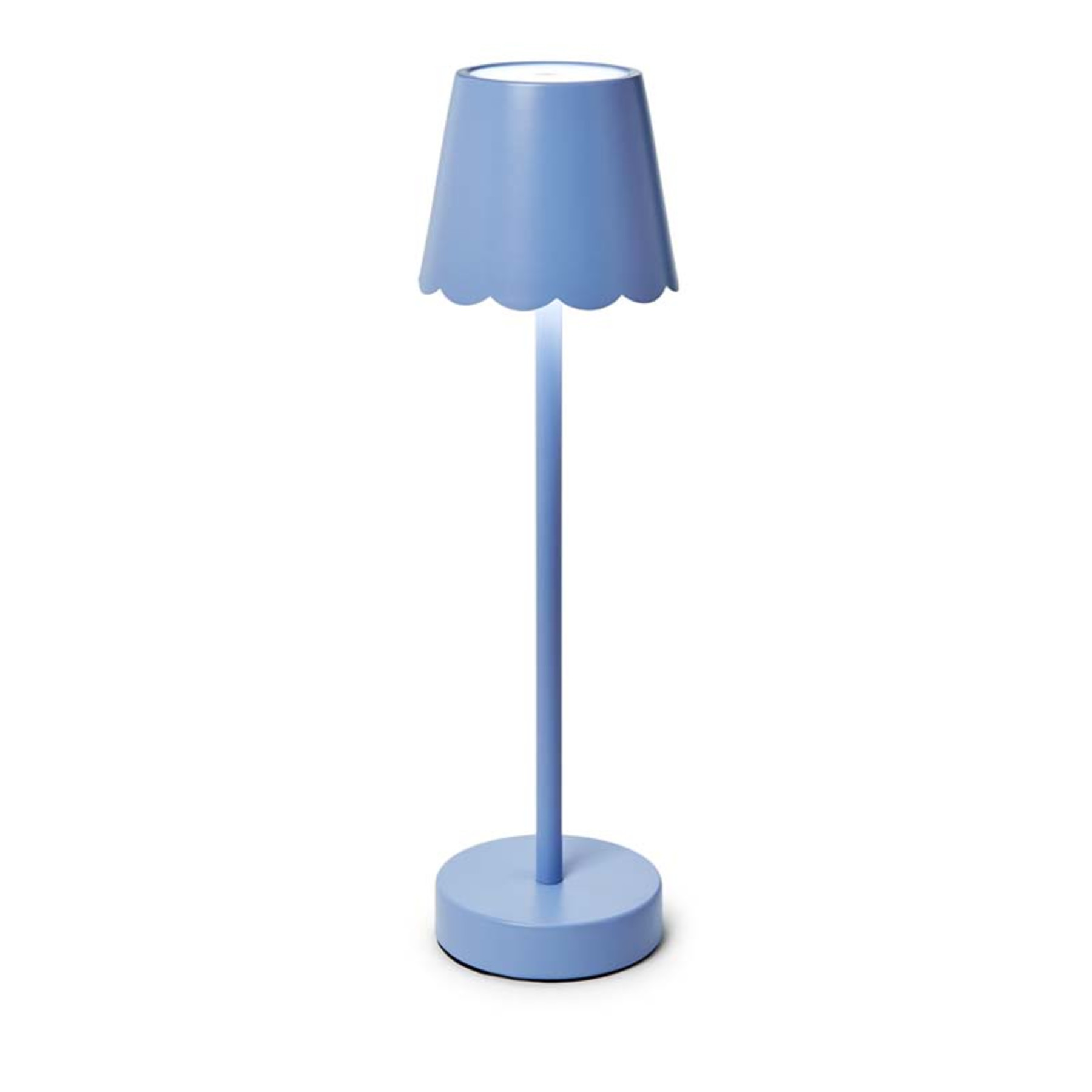 Scallop Cordless LED Table Lamp - Blue | The Company Store