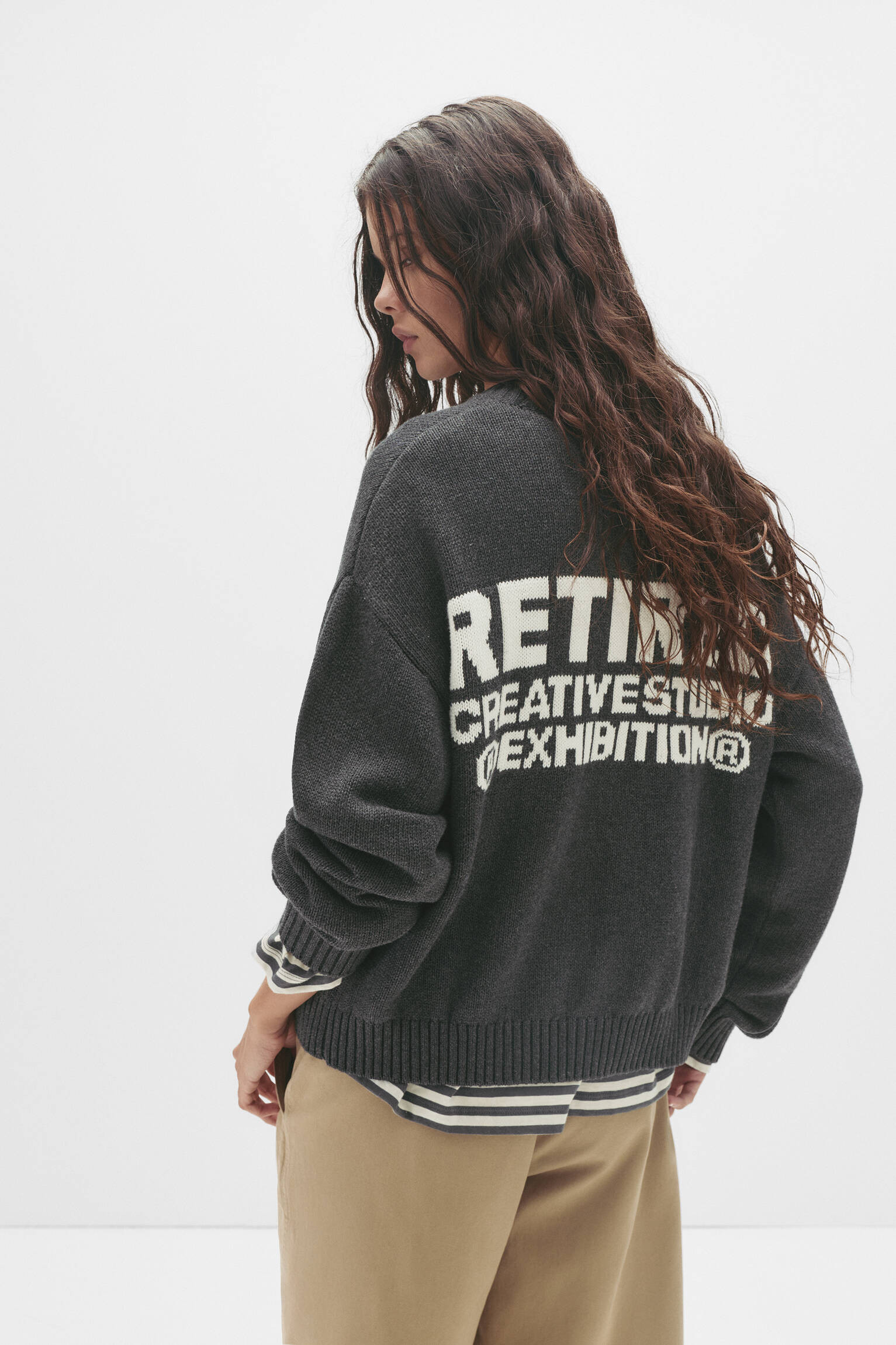 Ribbed knit sweater - pull&bear | PULL and BEAR UK