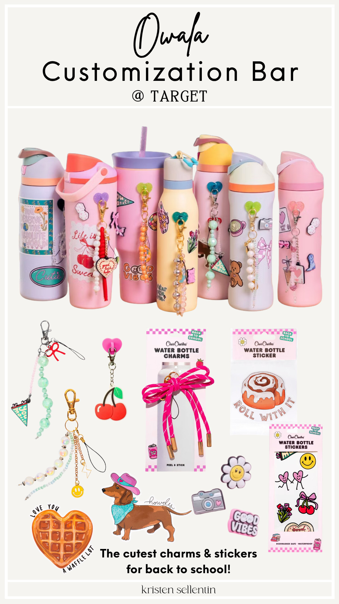 Owala customization bar @ Target! The cutest back stickers and charms for back to school!

#LTKmomlife #LTKSeasonal #LTKKids