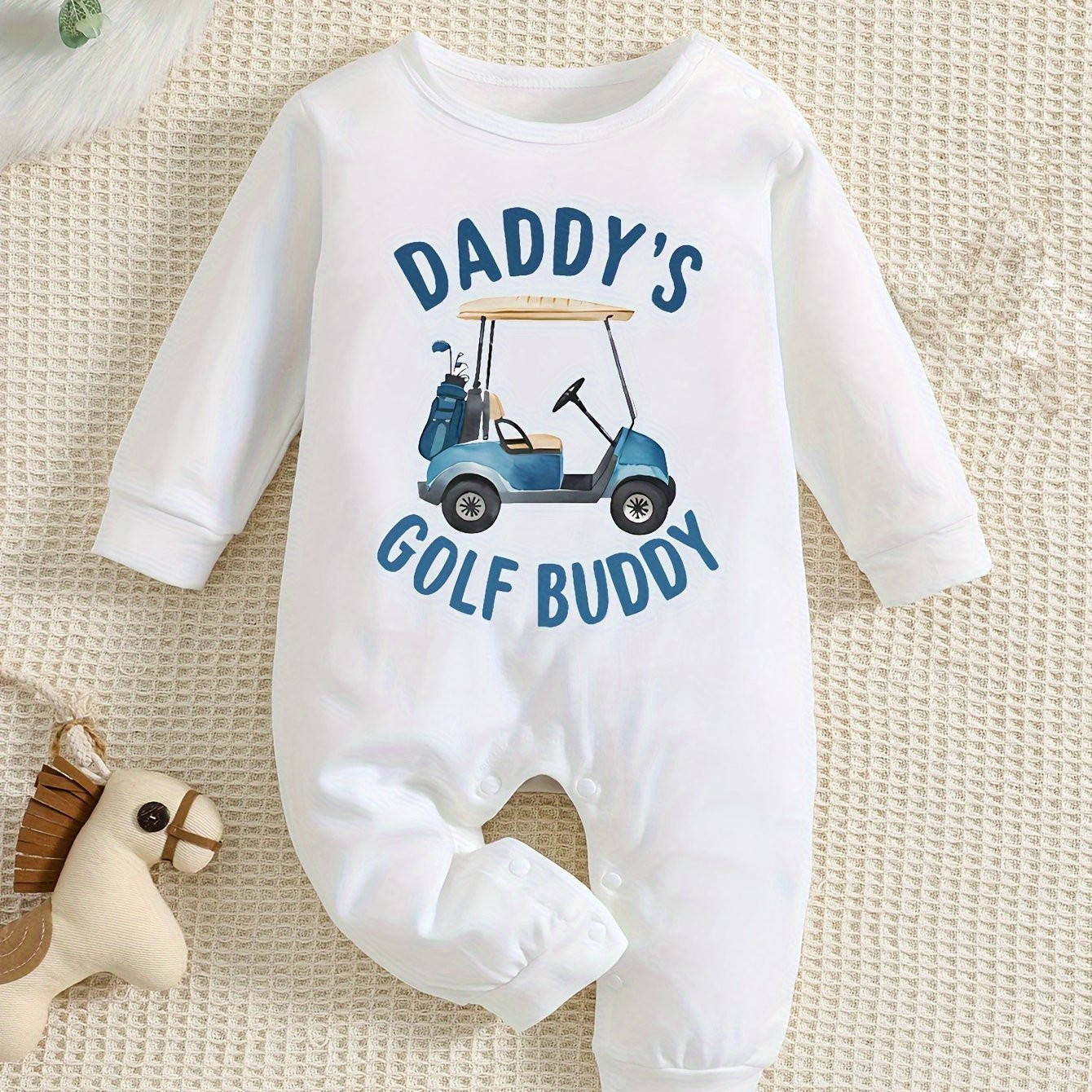 adorable "   " long sleeve baby bodysuit - Temu | Temu Affiliate Program
