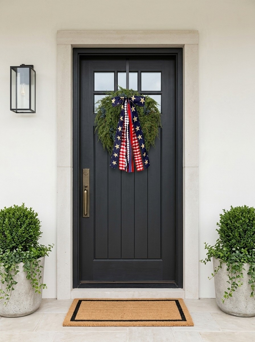 Summer front door inspo, wreath, Fourth of July decor, Americana

#LTKHome #LTKSaleAlert #LTKSeasonal