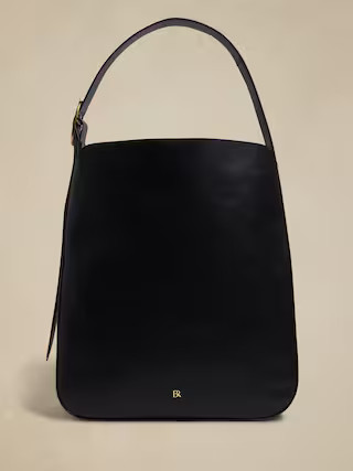 Leather Oversize Tote | Banana Republic Factory