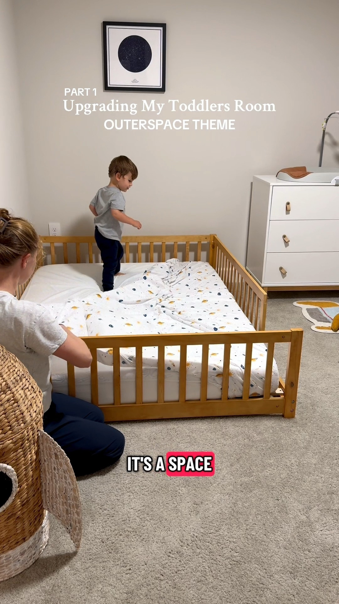 Upgrading our toddler room with outter space sheets and new bedding 🪐🛸🚀

#LTKKids #LTKBaby #LTKHome