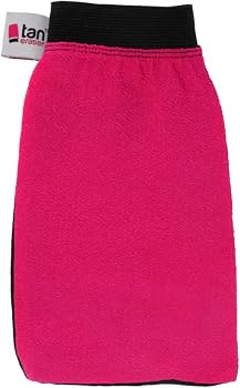 Tan Eraser Fake Tan Remover Exfoliating Mitt (Pink/Black) | Amazon (UK)