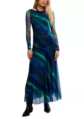 Free People Women's Sunnei Mesh Maxi Dress, Medium | Belk