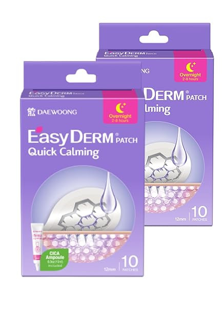 DWEasyDerm Quick Calming Magnesium Patches(20 patches) with Cica Ampoule - Intensive Care, Pimple... | Amazon (US)